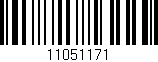 Código de barras (EAN, GTIN, SKU, ISBN): '11051171'