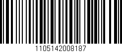 Código de barras (EAN, GTIN, SKU, ISBN): '1105142008187'