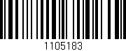 Código de barras (EAN, GTIN, SKU, ISBN): '1105183'