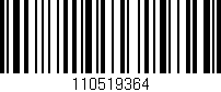 Código de barras (EAN, GTIN, SKU, ISBN): '110519364'