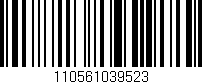 Código de barras (EAN, GTIN, SKU, ISBN): '110561039523'