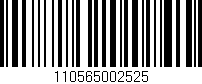 Código de barras (EAN, GTIN, SKU, ISBN): '110565002525'