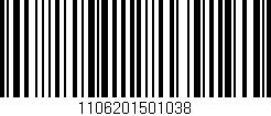 Código de barras (EAN, GTIN, SKU, ISBN): '1106201501038'