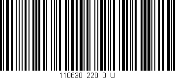 Código de barras (EAN, GTIN, SKU, ISBN): '110630_220_0_U'