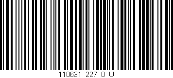 Código de barras (EAN, GTIN, SKU, ISBN): '110631_227_0_U'