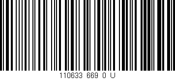 Código de barras (EAN, GTIN, SKU, ISBN): '110633_669_0_U'