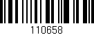 Código de barras (EAN, GTIN, SKU, ISBN): '110658'