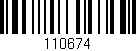 Código de barras (EAN, GTIN, SKU, ISBN): '110674'
