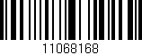 Código de barras (EAN, GTIN, SKU, ISBN): '11068168'