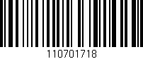 Código de barras (EAN, GTIN, SKU, ISBN): '110701718'