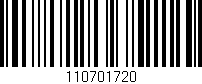 Código de barras (EAN, GTIN, SKU, ISBN): '110701720'