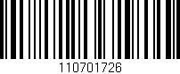 Código de barras (EAN, GTIN, SKU, ISBN): '110701726'