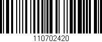Código de barras (EAN, GTIN, SKU, ISBN): '110702420'