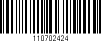 Código de barras (EAN, GTIN, SKU, ISBN): '110702424'