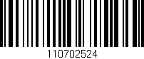 Código de barras (EAN, GTIN, SKU, ISBN): '110702524'