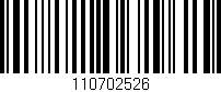 Código de barras (EAN, GTIN, SKU, ISBN): '110702526'