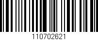 Código de barras (EAN, GTIN, SKU, ISBN): '110702621'