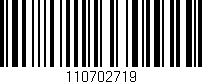 Código de barras (EAN, GTIN, SKU, ISBN): '110702719'