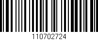 Código de barras (EAN, GTIN, SKU, ISBN): '110702724'