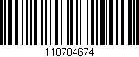 Código de barras (EAN, GTIN, SKU, ISBN): '110704674'