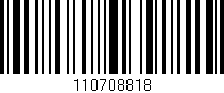 Código de barras (EAN, GTIN, SKU, ISBN): '110708818'