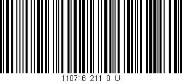 Código de barras (EAN, GTIN, SKU, ISBN): '110716_211_0_U'