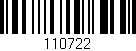 Código de barras (EAN, GTIN, SKU, ISBN): '110722'