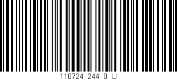 Código de barras (EAN, GTIN, SKU, ISBN): '110724_244_0_U'