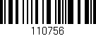 Código de barras (EAN, GTIN, SKU, ISBN): '110756'