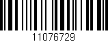 Código de barras (EAN, GTIN, SKU, ISBN): '11076729'