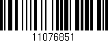 Código de barras (EAN, GTIN, SKU, ISBN): '11076851'