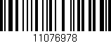 Código de barras (EAN, GTIN, SKU, ISBN): '11076978'