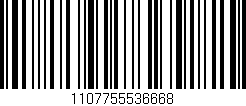 Código de barras (EAN, GTIN, SKU, ISBN): '1107755536668'