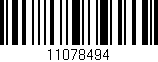 Código de barras (EAN, GTIN, SKU, ISBN): '11078494'