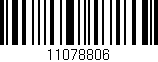 Código de barras (EAN, GTIN, SKU, ISBN): '11078806'