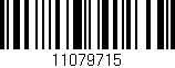 Código de barras (EAN, GTIN, SKU, ISBN): '11079715'