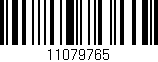Código de barras (EAN, GTIN, SKU, ISBN): '11079765'