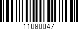 Código de barras (EAN, GTIN, SKU, ISBN): '11080047'