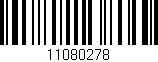 Código de barras (EAN, GTIN, SKU, ISBN): '11080278'