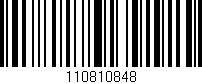 Código de barras (EAN, GTIN, SKU, ISBN): '110810848'