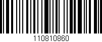 Código de barras (EAN, GTIN, SKU, ISBN): '110810860'