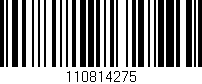 Código de barras (EAN, GTIN, SKU, ISBN): '110814275'
