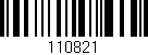 Código de barras (EAN, GTIN, SKU, ISBN): '110821'