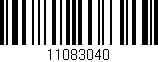 Código de barras (EAN, GTIN, SKU, ISBN): '11083040'