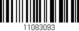 Código de barras (EAN, GTIN, SKU, ISBN): '11083093'
