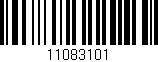 Código de barras (EAN, GTIN, SKU, ISBN): '11083101'