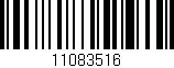 Código de barras (EAN, GTIN, SKU, ISBN): '11083516'