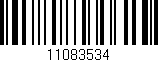 Código de barras (EAN, GTIN, SKU, ISBN): '11083534'