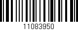 Código de barras (EAN, GTIN, SKU, ISBN): '11083950'