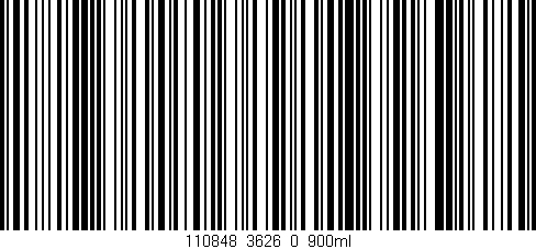 Código de barras (EAN, GTIN, SKU, ISBN): '110848_3626_0_900ml'